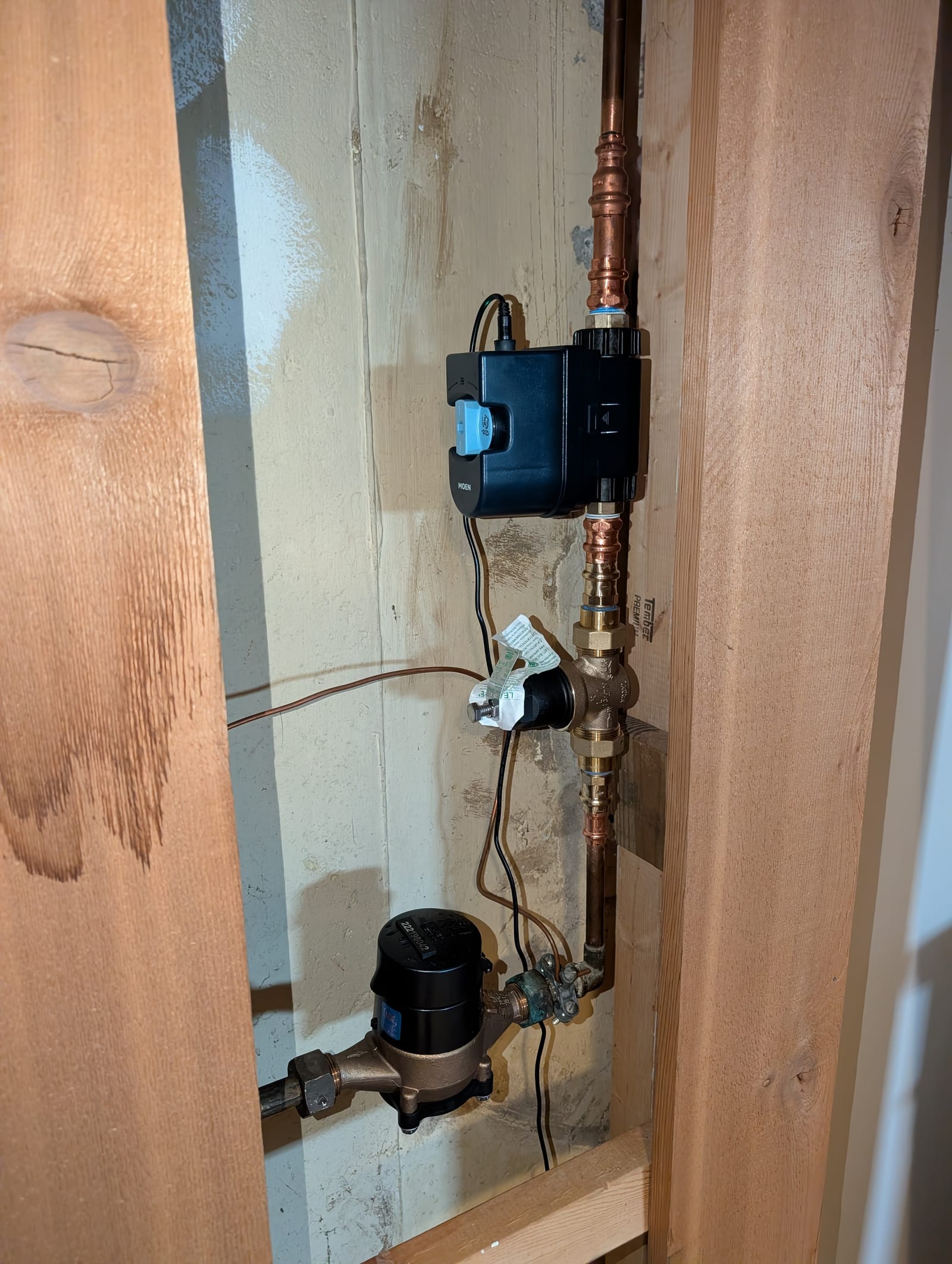 Smart water shutoff and meter installation for leak detection